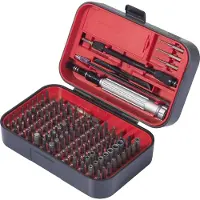Toolcraft TO-9407052 Bit-Set 150 delar Stjärnspår Phillips, Stjärnspår Pozidriv, Ytter-sexkantig, Sexkant, Tri-Wing, T-Profil, Skiftnyckel, Triangle, Pentalobe
