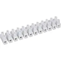 TRU COMPONENTS Kopplingslist flexibel: 0,5-1,5 mm² fast: 0,5-1,5 mm² poltal: 12 523702 10 st. vit