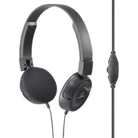 Renkforce RF-HS-130 On Ear hörlurar Sladd Stereo Svart Volymkontroll