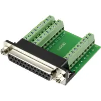 TRU COMPONENTS DSUB25F-27TB-3 1282791 D-Sub anslutning 90 ° Antal poler: 25 Skruv 1 st