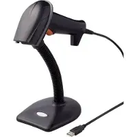 Renkforce 2D Streckkodsskanner Kabelbunden 1D, 2D Laser Svart Hand-skanner USB