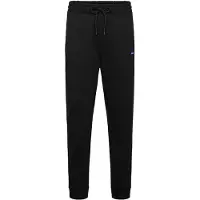HUGO Cotton-terry tracksuit bottoms with logo patch