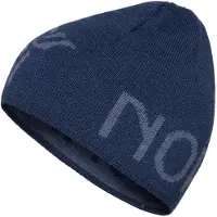 Norrøna - Mössor - /29 Mid Merinoull Logo Beanie Indigo Night Melange för UnisexUll - Marinblå