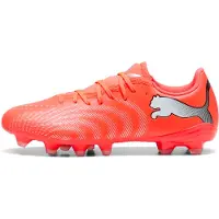 Puma Future 9 Play FG/AG Unleashed - Röd/White/Svart/Silver Dam, storlek 41