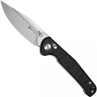 SENCUT Glenspar S25046-2 Stonewashed, Black Shredded G10, pocket knife