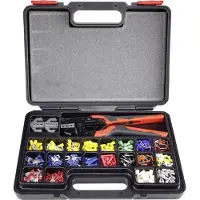 Toolcraft PZ-507 1365635 Crimptång-set 439 delar Kabelsko, Flatkontakt, Flat kontakthylsa, Strömkontakt, Ändhylsor 0.5 till 16 mm²