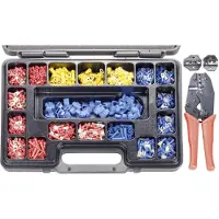 Toolcraft PZ-504 820927 Crimptång-set 1004 delar Koaxialkontaktdon, Oisolerad krymphylsa, Isolerad krymphylsa RG6, RG58, RG59, RG62