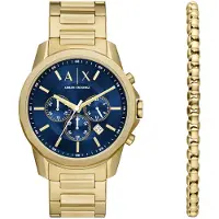 Giorgio Armani Analog klocka mörkblå / guld
