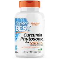 Doctors Best , Curcumin Phytosome, 1 000 mg, 180 Veggie Kapslar (500 mg per Kapsel)