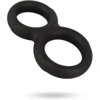 Erecto - penisring dubbel - svart