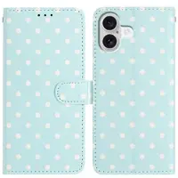Mtp Products iPhone 16 Plus plånboksfodral med prickmönster - blå