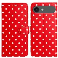 Mtp Products iPhone Air plånboksfodral med prickmönster - röd