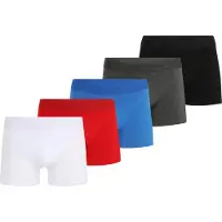 Jack & Jones Boxershorts azur / gråmelerad / röd / vit