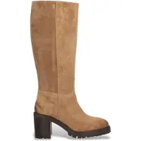 Alpe för kvinnor. 521811 Brown Valley läderstövlar (39), Hud, Brun, 5 till 8 cm, Zip, Casual