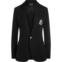 Ralph Lauren för kvinnor. 211795348001 Blazer Strukturerad svart (32), Casual, Bomull