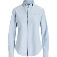Ralph Lauren för kvinnor. 211891377001 Blå Oxfordskjorta (42), Casual, Bomull, Klassisk, Lång ärm