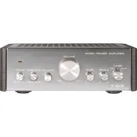 Renkforce E-SA9 Stereoförstärkare 2 x 12 W Silver (metallic), Mörkbrun