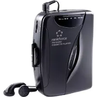 Renkforce RF-CP-150 Bärbar kassettbandspelare Svart