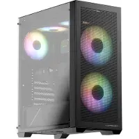 LC-Power LC-717B-ON Microtower Datorchassi GAMER Svart Sidofönster