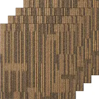 Vevor Återanvändbara Mattplattor, 20"x20" Mattkvadrater med vaddering, Mjuka Vadderade Mattplattor, Enkel Installering Gör-det-själv För Sovrum Vardagsrum (12 Plattor, Blandad Brun)
