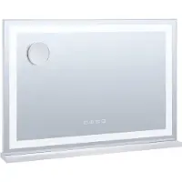 Vevor Lighted Makeup Mirror 3 Color med Bluetooth USB Desktop Väggfäste 21,7 tum