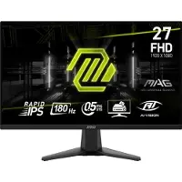 MSI Platt skärm - - MAG 275F - 27 tum - Full HD 1920x1080 - Svart