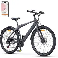 KUKIRIN Vélo électrique - ENGWE - N1 Air - 27 pouces - Autonomie 100 km - Batterie 36 V 10 Ah grå