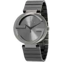 Gucci YA133210 Interlocking Grå Urtavla Herrklocka