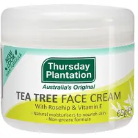 Thursday plantation Tea Tree Ansiktskräm (65g / Återfuktande kräm) Australisk teträdolja sheasmör (Grov hud/Fukt) Känslig hud Fet hud