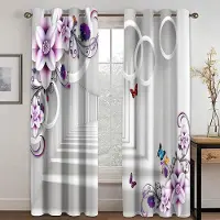 A Family Of Home Textiles Abstrakt Cirkel Linje Blommönster Retro Fönstergardiner för Vardagsrum Sovrum Kök Moderna Gardiner Hemdekoration Draperier W70H165(CM)x2&Grommet Top