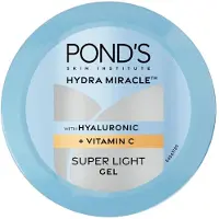 Pond's Hydra Miracle Super Light Gel 100g För Strålande Hud Med Hyaluronsyra & Vitamin C Fuktkräm