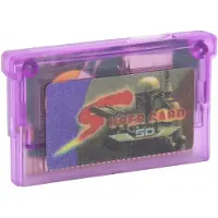 Minneskort för TV-spel för GBA för GBA SP för GBM Brännkort Spel Flashkort Mini Super Card gray