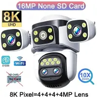 VStarcam 10K WiFi-kamera 20MP Trådlös Utomhus 10x Zoom Fyrskärm Fyrlins 720° PTZ Automatisk Spårning Vattentät Säkerhetskamera CCTV 8K Camera