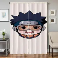 Household supplies MH Heminredning Köksgardiner för Vardagsrum 2 Delar Mörkläggningsgardiner Dörrgardin N-naruto-o Avdelare Sovrumsdekoration W50xH70cmx2pcs-CL