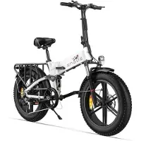 KUKIRIN ENGWE ENGINE X - Vélo électrique pliable 20 pouces - Batterie amovible 48 V 13 Ah - Autonomie 120 kilomètres - Blanc vit