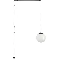 Eglo RONDO 3 pendellampa E27 svart/opal