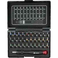 Toolcraft 809204 Bit-Set 31 delar Spår, Stjärnspår Phillips, Stjärnspår Pozidriv, Inner-sexkantig, T-Profil