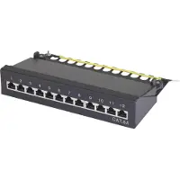 Renkforce 16 + 4 Port Nätverk Patch Box CAT 6A 1 U Bestyckad