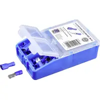 TRU COMPONENTS kläm-/anslutningsdelar sortiment 1,5 mm² 2,5 mm² blå 140 st helisolerat