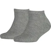Tommy Hilfiger Ankelstrumpor - 2-pack - Sneakers - Gråmelerad - - 35/38 - Strumpor
