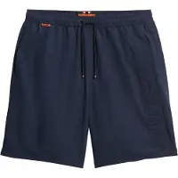 Superdry för män. M3010246A Premium marinblå broderad baddräkt (S), Strandkläder, Återvunnen polyester, Hållbar, Marino