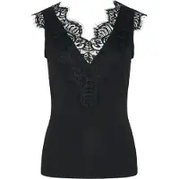 Pieces Ilu Braces Kortärmad T-shirt Med V-ringning