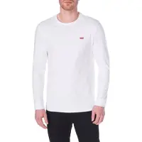 Levi's T-shirt 'LS Housemark Tee' vit