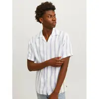 Jack & Jones Noto Stripe Resort Kortärmad Skjorta