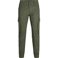 Jack & Jones Plus Cargobyxa 'Paul' mörkgrön