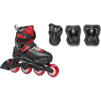 Rollerblade Rullskridskoset - Fury Kombination - Svart/Röd - Inl - - 33/38 - Rullskridskor