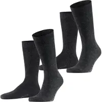 Falke Swing Strumpor 2-pack Antracit Grå Storlek