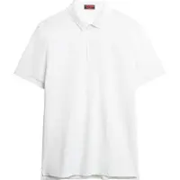 Superdry för män. M1110438A City vit piké polotröja (L), Casual, Bomull, Kort ärm