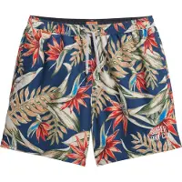 Superdry för män. M3010242A Mångfärgad baddräkt med Hawaii-tryck (S), Flerfärgad, Strandkläder, Återvunnen polyester, Hållbar