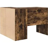 vidaXL Hörnskrivbord med låda Rökt ek 102 x 88 x 75 cm